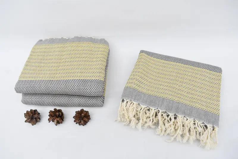 Lightweight Turkish towel, Travel towel, 70x40 Cotton Geometric Towel, Summer Towel, Monogrammed Beach Towel, Friends Beach Towel, Engagement Gift - 7
