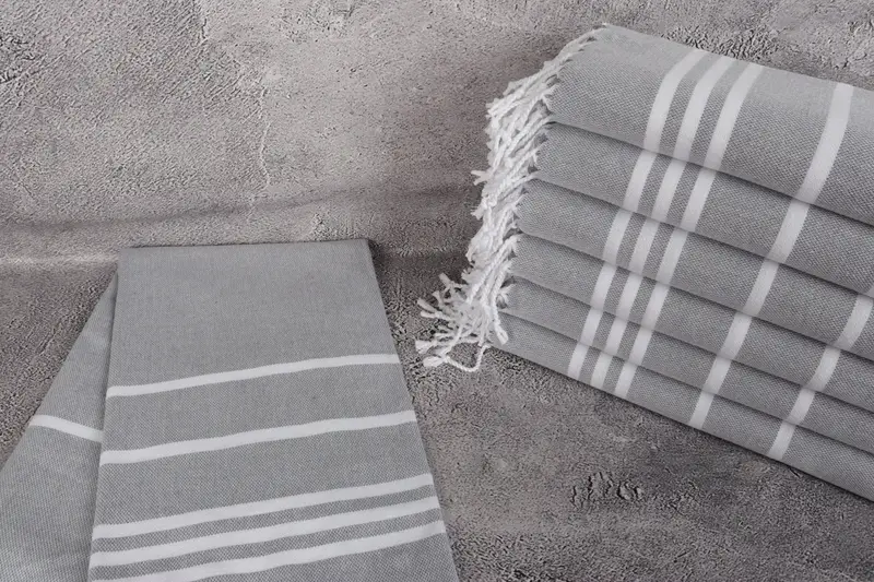 Monogram Beach Towel, Valentines Day Gift, 70x40 Cotton Striped Towel, Turkish Towel Monogram, Beach towel, Custom Name Towel, Turkish hand towel - 2