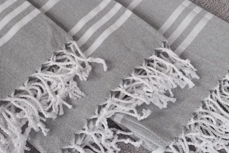 Monogram Beach Towel, Valentines Day Gift, 70x40 Cotton Striped Towel, Turkish Towel Monogram, Beach towel, Custom Name Towel, Turkish hand towel - 5