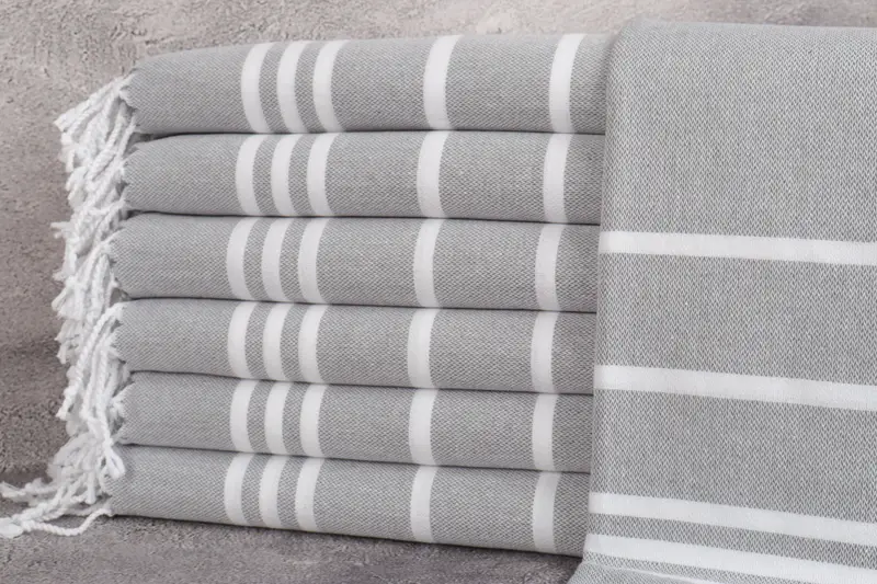 Monogram Beach Towel, Valentines Day Gift, 70x40 Cotton Striped Towel, Turkish Towel Monogram, Beach towel, Custom Name Towel, Turkish hand towel - 1