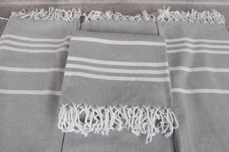 Monogram Beach Towel, Valentines Day Gift, 70x40 Cotton Striped Towel, Turkish Towel Monogram, Beach towel, Custom Name Towel, Turkish hand towel - 4