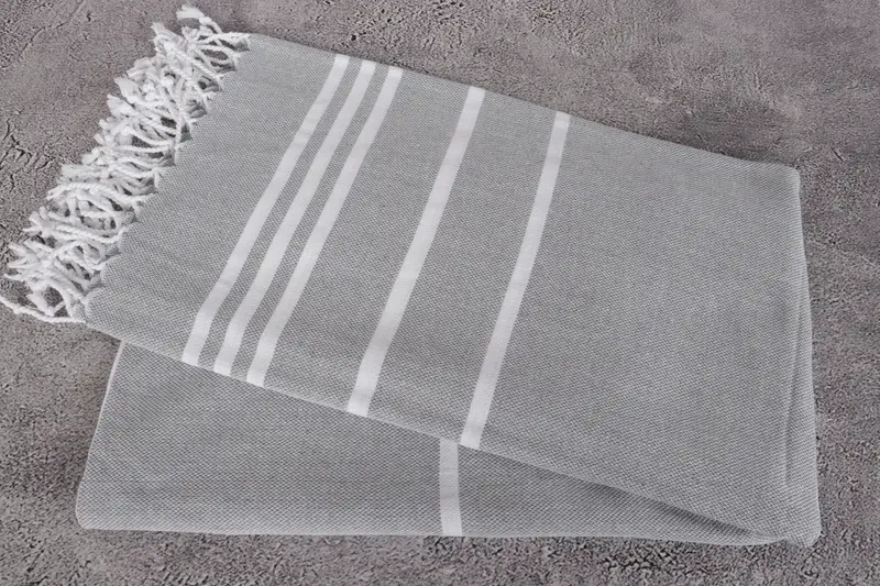 Monogram Beach Towel, Valentines Day Gift, 70x40 Cotton Striped Towel, Turkish Towel Monogram, Beach towel, Custom Name Towel, Turkish hand towel - 6