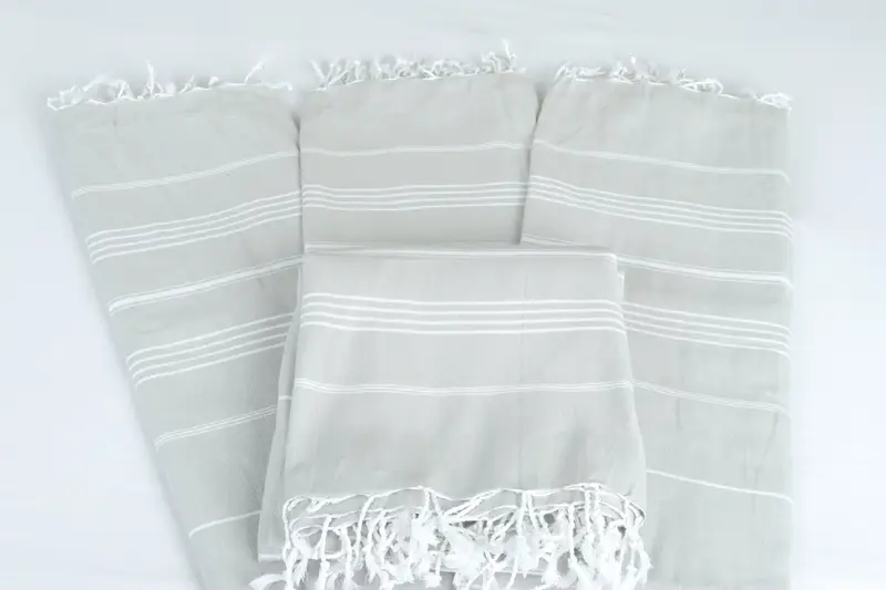 96x80 Cotton Striped Towel, Decorative Bedspread, Custom Wedding Gift From Bridesmaid, Couch Cover, Wedding Favors, Decorative Blanket, Tablecloth - 5
