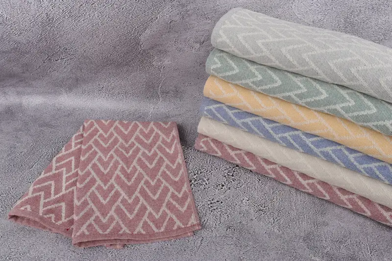 Monogram Hand Towel, Personalized Kitchen Towel, Summer Towel, Bridesmaid Gifts, Gift For The Home, Baby Boy Gift, 24x16 Cotton Set of 6 Towel - 2