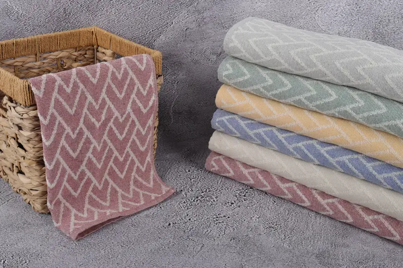 Monogram Hand Towel, Personalized Kitchen Towel, Summer Towel, Bridesmaid Gifts, Gift For The Home, Baby Boy Gift, 24x16 Cotton Set of 6 Towel - 3