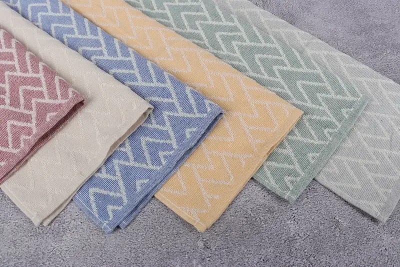Monogram Hand Towel, Personalized Kitchen Towel, Summer Towel, Bridesmaid Gifts, Gift For The Home, Baby Boy Gift, 24x16 Cotton Set of 6 Towel - 5