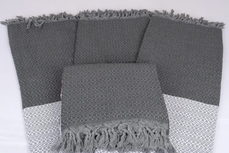 Turkish Cotton Throw Blanket, Personalized Gifts, Turkish Bedcover, Bachelorette Gifts, Tablecloth, 100x80 Cotton Diamond Towel, Bridal Gifts - 5