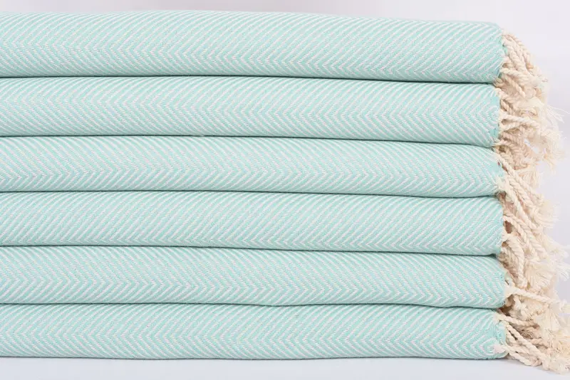 Junggesellengeschenke, personalisierte Geschenke, Bio -Geschirrtuch, Sticktuch, Hochzeitsgeschenke, 40x20 Baumwoll -Fischgrätenhandtuch, Küchentuch, Sommertuch - 3