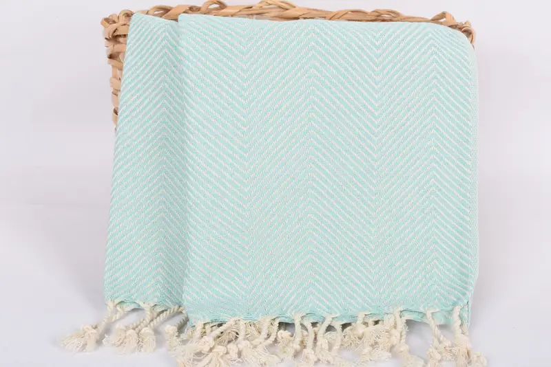 Junggesellengeschenke, personalisierte Geschenke, Bio -Geschirrtuch, Sticktuch, Hochzeitsgeschenke, 40x20 Baumwoll -Fischgrätenhandtuch, Küchentuch, Sommertuch - 5