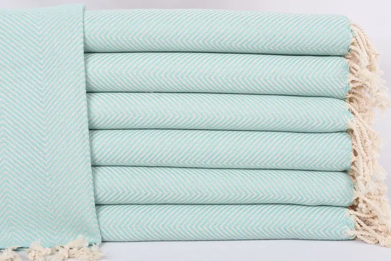 Junggesellengeschenke, personalisierte Geschenke, Bio -Geschirrtuch, Sticktuch, Hochzeitsgeschenke, 40x20 Baumwoll -Fischgrätenhandtuch, Küchentuch, Sommertuch - 1