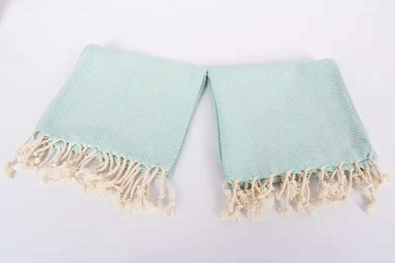 Junggesellengeschenke, personalisierte Geschenke, Bio -Geschirrtuch, Sticktuch, Hochzeitsgeschenke, 40x20 Baumwoll -Fischgrätenhandtuch, Küchentuch, Sommertuch - 6
