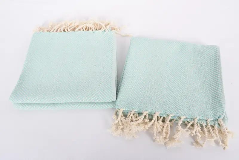 Junggesellengeschenke, personalisierte Geschenke, Bio -Geschirrtuch, Sticktuch, Hochzeitsgeschenke, 40x20 Baumwoll -Fischgrätenhandtuch, Küchentuch, Sommertuch - 7