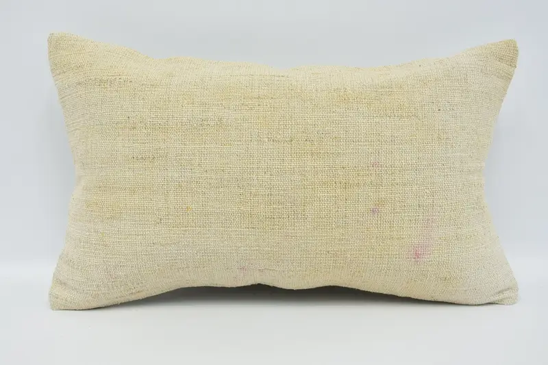 Turkish 12x20 inch Cushion, Beige Gift Plaid Euro Sham - 1