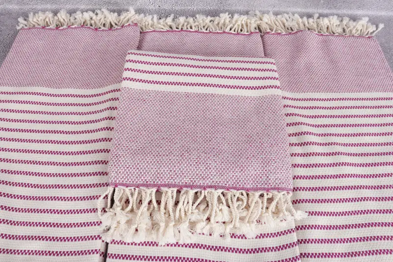 Housewarming Gift, Best Beach Towel, 76x40 Cotton Striped Towel, Gift For Him, Turkish Towel Set, Gift For Bride, Bath towel, Luxury Beach Towel - 4