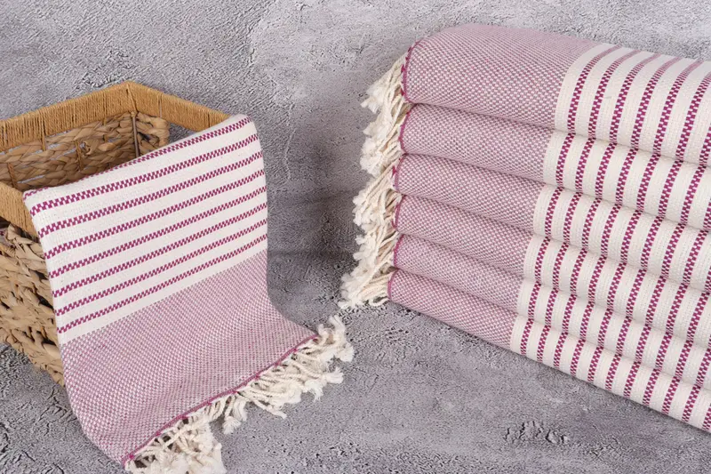 Housewarming Gift, Best Beach Towel, 76x40 Cotton Striped Towel, Gift For Him, Turkish Towel Set, Gift For Bride, Bath towel, Luxury Beach Towel - 3