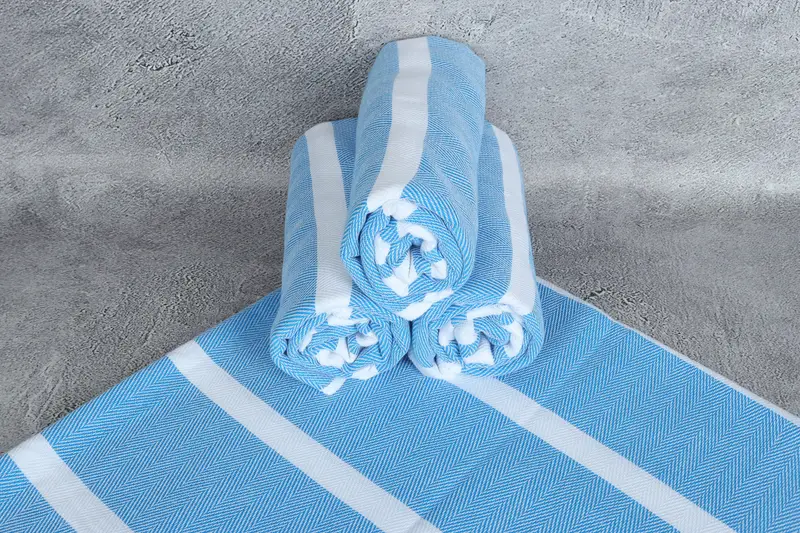 Best Friend Gift, Sand-Resistant Peshtemal, Gift Boxes Towel, Cotton towel, 68x36 Cotton Chevron Towel, Beach Towel Monogram, Handmade Gift - 7