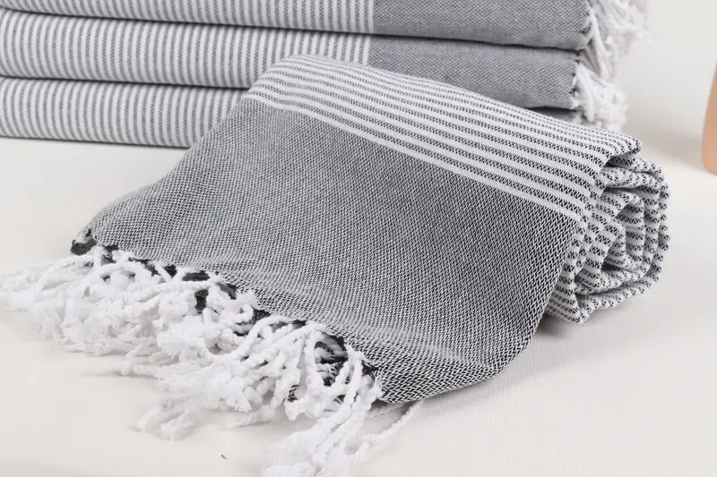 Bachelorette Party Gifts, Baby Boy Gift, 70x40 Cotton Striped Towel, Bulk Order Towel, Monogrammed Beach Towel, Gift For Him, Handmade Turkish Towel - 4