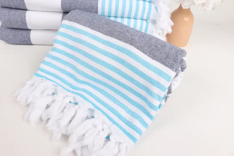 Home Decor Gifts, 68x36 Cotton Striped Terry Towel, Personalized Beach Towel, Bridal Shower Favor, Bridesmaid Gift, Turkish bath towel for spa - 4
