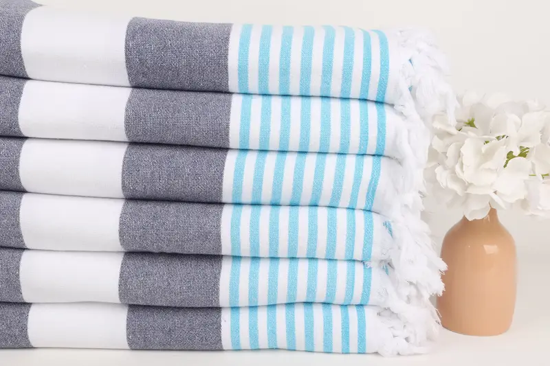Home Decor Gifts, 68x36 Cotton Striped Terry Towel, Personalized Beach Towel, Bridal Shower Favor, Bridesmaid Gift, Turkish bath towel for spa - 3