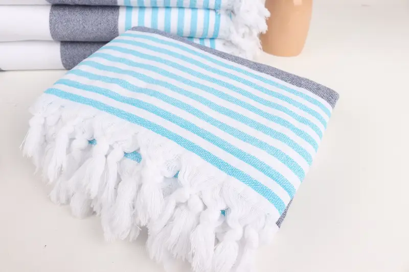 Home Decor Gifts, 68x36 Cotton Striped Terry Towel, Personalized Beach Towel, Bridal Shower Favor, Bridesmaid Gift, Turkish bath towel for spa - 5