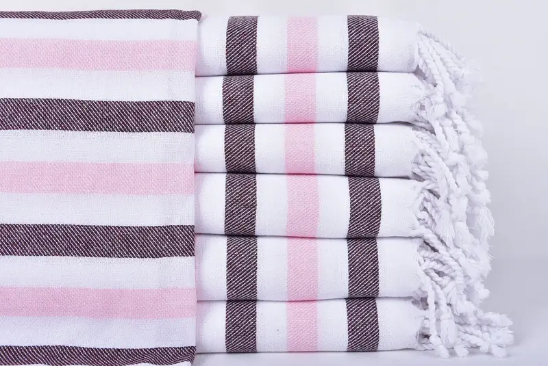70x40 Cotton Striped Towel, Housewarming Gift, Spa Towel, Monogram Beach Towel, Wedding Gift For Bride, Soft towel, Quick-Dry Beach Towel - 1