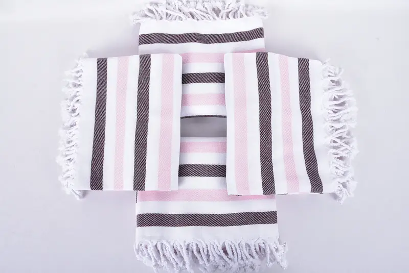 70x40 Cotton Striped Towel, Housewarming Gift, Spa Towel, Monogram Beach Towel, Wedding Gift For Bride, Soft towel, Quick-Dry Beach Towel - 6