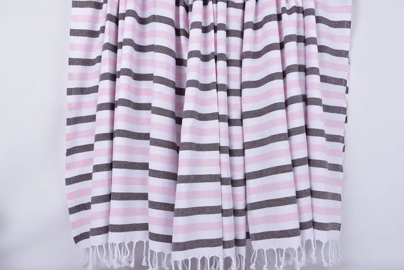 70x40 Cotton Striped Towel, Housewarming Gift, Spa Towel, Monogram Beach Towel, Wedding Gift For Bride, Soft towel, Quick-Dry Beach Towel - 8