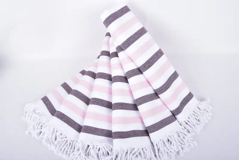 70x40 Cotton Striped Towel, Housewarming Gift, Spa Towel, Monogram Beach Towel, Wedding Gift For Bride, Soft towel, Quick-Dry Beach Towel - 4