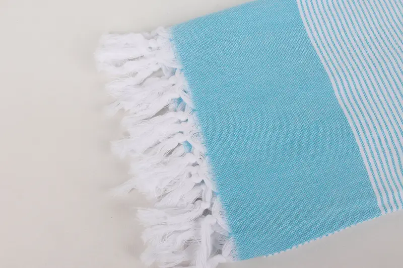Wedding Towel, Summer Towel, 70x40 Cotton Striped Towel, Organic towel, Embroidered Towel, Luxury towel, Personalized Wedding Gift For Couple - 7