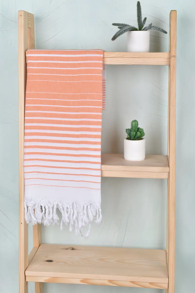 Custom Wedding Gift, Bachelorette Towel, Bridal Shower Favors, Custom Beach Towel, Luxury Turkish Bath Towel, 68x36 Cotton Striped Towel, Home Gift - 8