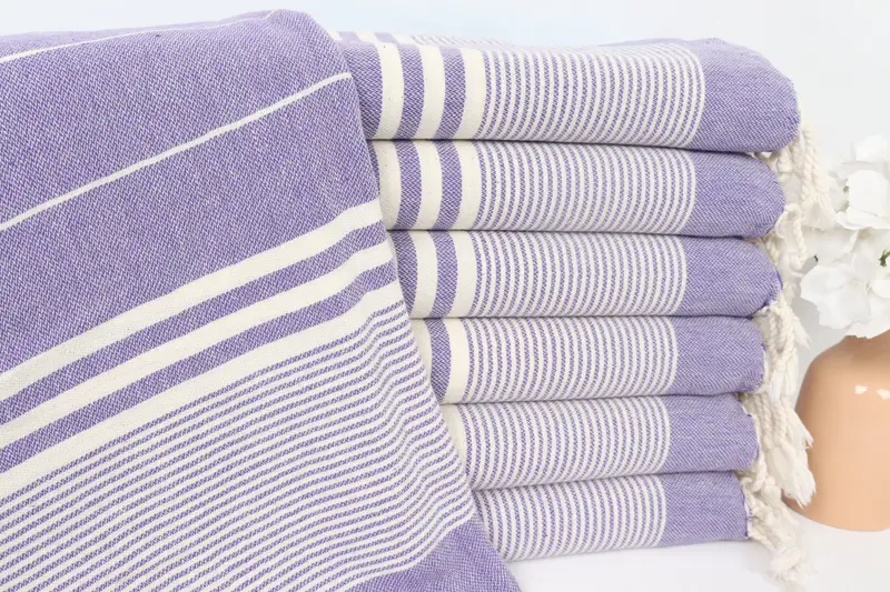 Personalized Dish Towel, Engagement Gift, Bathroom Towels, Wedding Gift, Bachelorette Party Decorations, 40x24 Cotton Striped Towel, Gift For Her - 1
