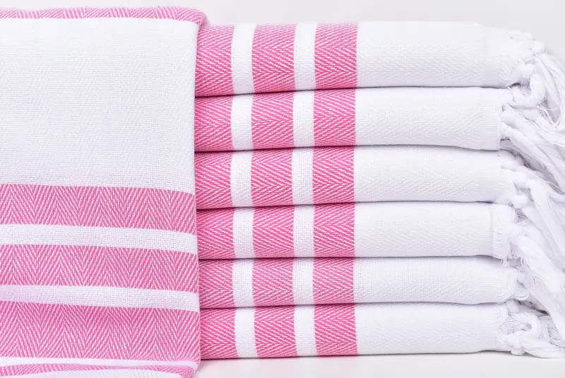 Wedding Shower Gift, Turkish Towel Set, Yoga Towel, Custom Beach Towel, Bachelorette Party Gift, 70x40 Cotton Herringbone Towel, Soft towel - 1