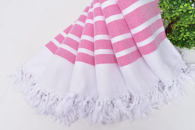 Wedding Shower Gift, Turkish Towel Set, Yoga Towel, Custom Beach Towel, Bachelorette Party Gift, 70x40 Cotton Herringbone Towel, Soft towel - 4