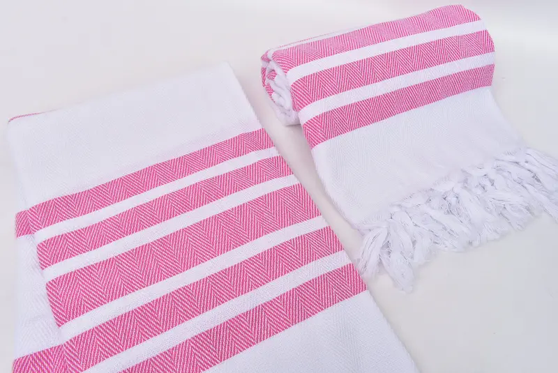 Wedding Shower Gift, Turkish Towel Set, Yoga Towel, Custom Beach Towel, Bachelorette Party Gift, 70x40 Cotton Herringbone Towel, Soft towel - 7
