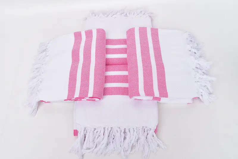Wedding Shower Gift, Turkish Towel Set, Yoga Towel, Custom Beach Towel, Bachelorette Party Gift, 70x40 Cotton Herringbone Towel, Soft towel - 6