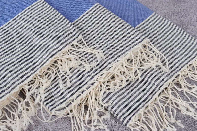 68x40 Cotton Striped Towel, Bridal Shower Gifts, Gift For Her, Sand-resistant towel, Turkish Beach Towel Bulk, Organic Towel, Wedding Favors - 5