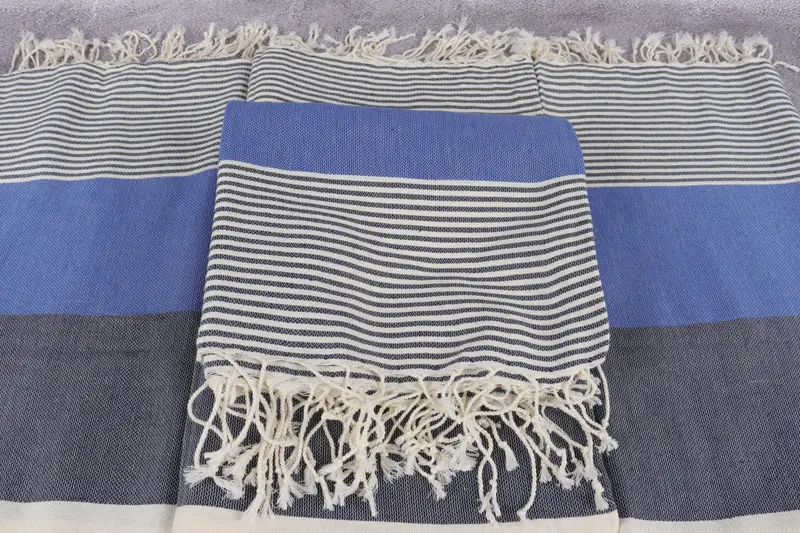 68x40 Cotton Striped Towel, Bridal Shower Gifts, Gift For Her, Sand-resistant towel, Turkish Beach Towel Bulk, Organic Towel, Wedding Favors - 4