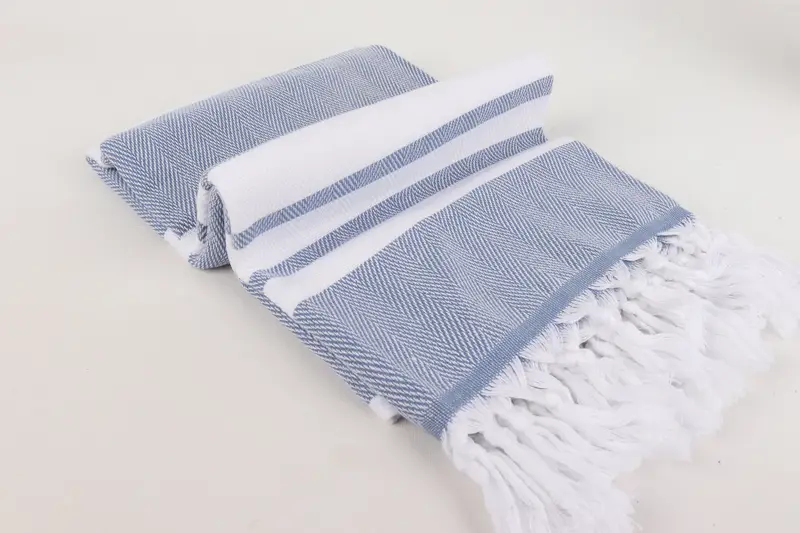 Spa Towel, Quick-Dry Beach Towel, Engagement Gift, Bachelorette Towel, 68x36 Cotton Chevron Towel, Organic towel, Thin towel, Oversized Beach Towel - 6