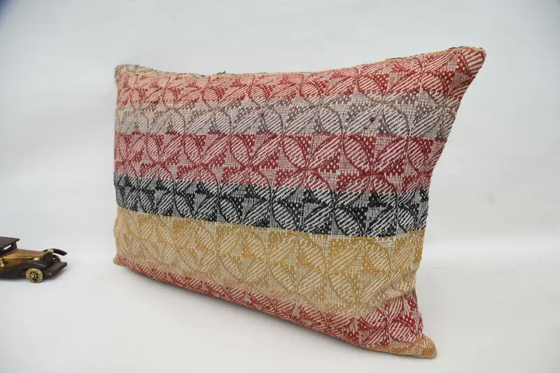 Kilim Pillow Cover, 20x28 Red Cushion Case, Decorative Pillow Case, Kilim Pillow, Lounge Throw Pillow, Pillow Case, Vintage Kilim Throw Pillow - 5