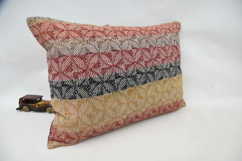 Kilim Pillow Cover, 20x28 Red Cushion Case, Decorative Pillow Case, Kilim Pillow, Lounge Throw Pillow, Pillow Case, Vintage Kilim Throw Pillow - 3