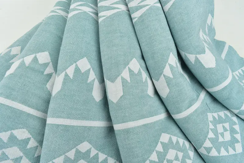 70x60 Cotton Geometric Towel, Boho Throw Blankets, Turkish Bedspread, Personalized Wedding Gift For Couple, Bedspread, Organic Throw, Tablecloth - 6