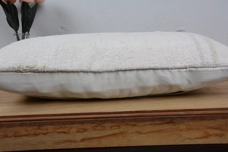 Natural Cushion Case, 12x24 White Pillow Case, Vintage Kilim Pillow, Pillow for Couch, Pillow Case, Ikat Cushion, Vintage Kilim Throw Pillow - 5