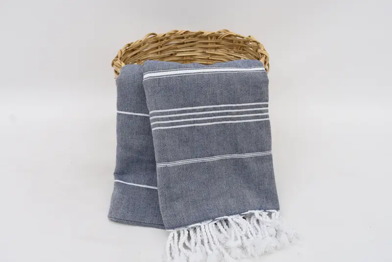 96x80 Cotton Striped Towel, Bedspread, Gift For Boyfriend, Beach Bachelorette Party Decorations, Custom Wedding Gifts, Woven Throw Blanket - 6