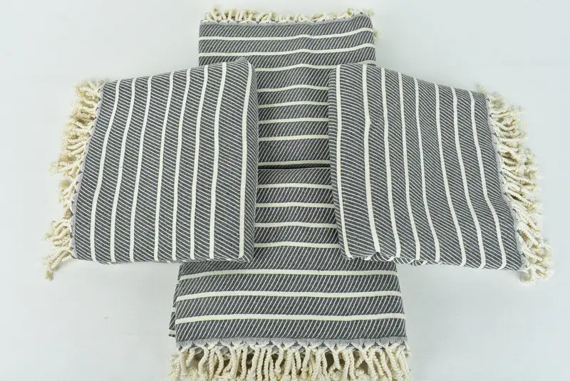 Monogram Turkish Towel, Bachelor Gifts, Gift For Coworker, Girls Weekend Getaways Gifts, 70x40 Bamboo Herringbone Towel, Absorbent Turkish towel - 6