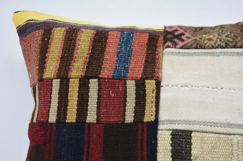 Cushion, Home Decor Pillow, Seat Cushion Cover, Boho Chic Pillow Sham, Pillow for Couch, 20x20 Brown Pillow Cover, Turkish Kilim Pillow - 2