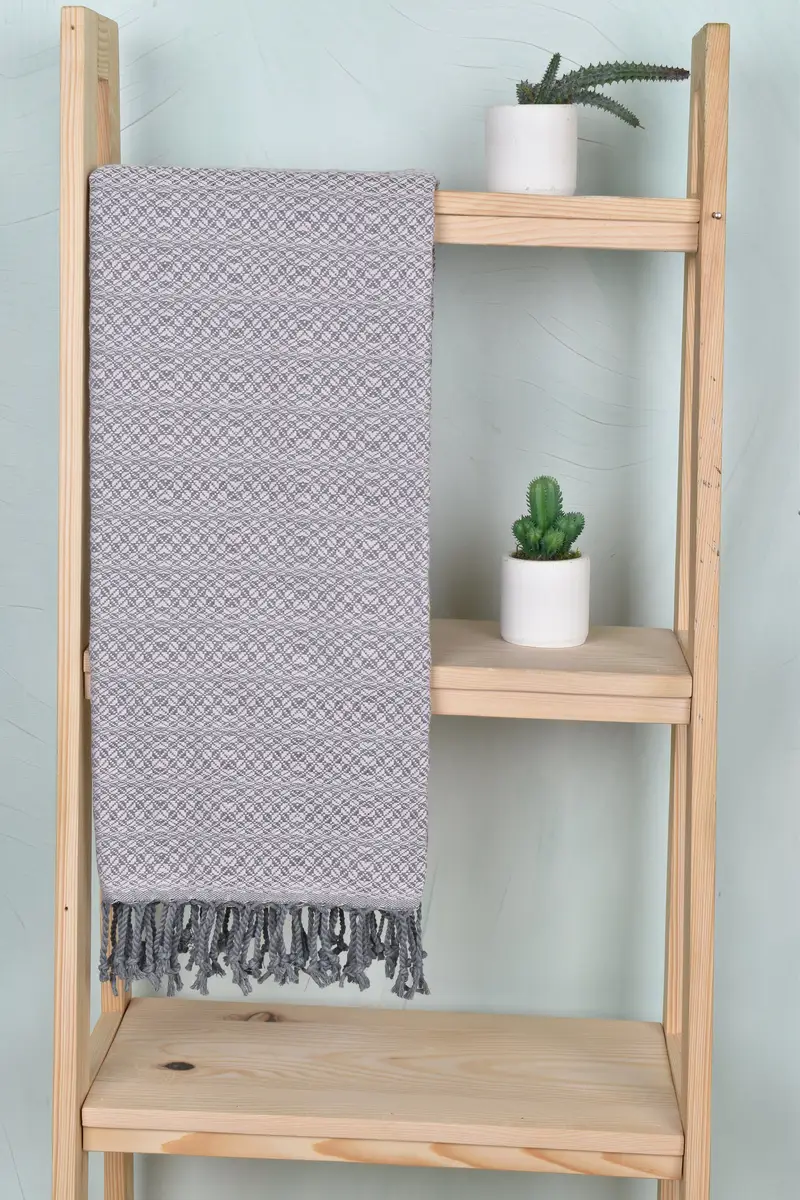 Thin towel, Bachelorette Gifts, Personalized Wedding Gift, Engagement Gift, Organic cotton Turkish peshtemal towel, 70x40 Cotton Geometric Towel - 8