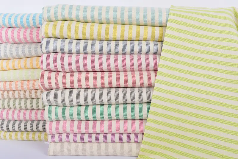 Turkish Tea Towel, Monogrammed Turkish Towel, Personalized Hand Towel, Bridesmaid Towel, 40x24 Cotton Striped Towel, Bride Gift, Custom Hand Towel - 1