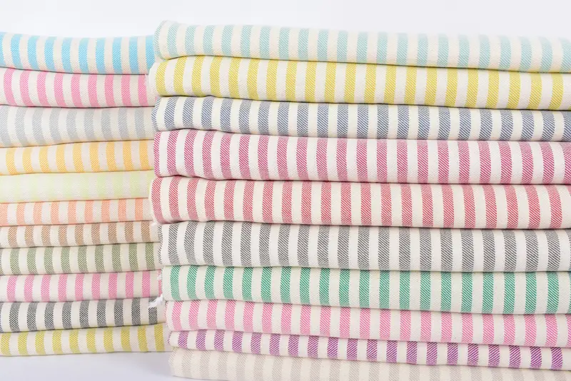 Turkish Tea Towel, Monogrammed Turkish Towel, Personalized Hand Towel, Bridesmaid Towel, 40x24 Cotton Striped Towel, Bride Gift, Custom Hand Towel - 3