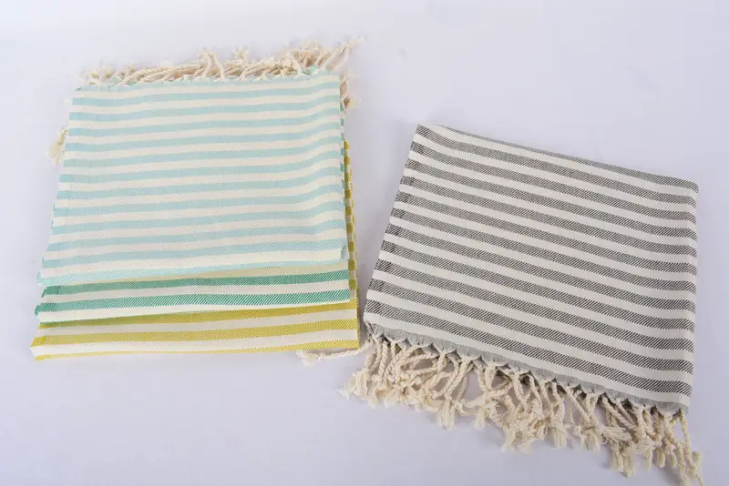 Turkish Tea Towel, Monogrammed Turkish Towel, Personalized Hand Towel, Bridesmaid Towel, 40x24 Cotton Striped Towel, Bride Gift, Custom Hand Towel - 8