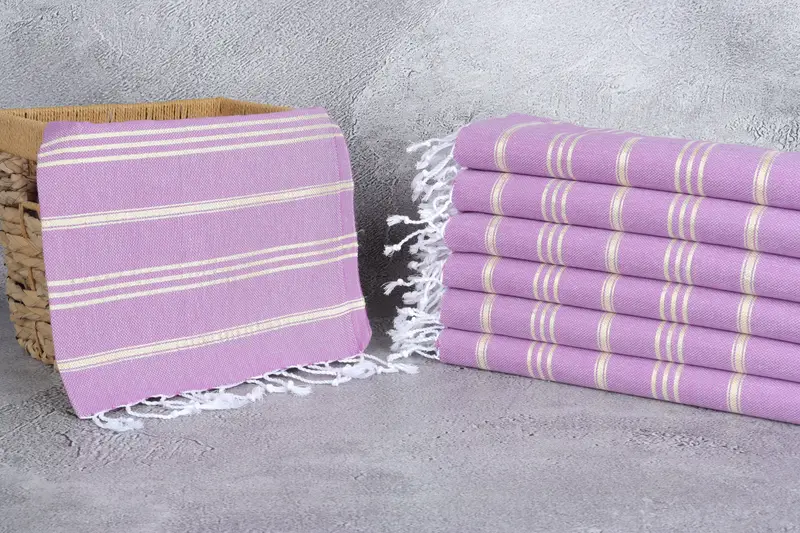 Personalized Hand Towel, Turkish Towel Hand Towel, Gift Towel, Spa Towel, 40x24 Cotton Striped Towel, Gift For Him, Turkish Tea Towel, Holiday Towel - 3
